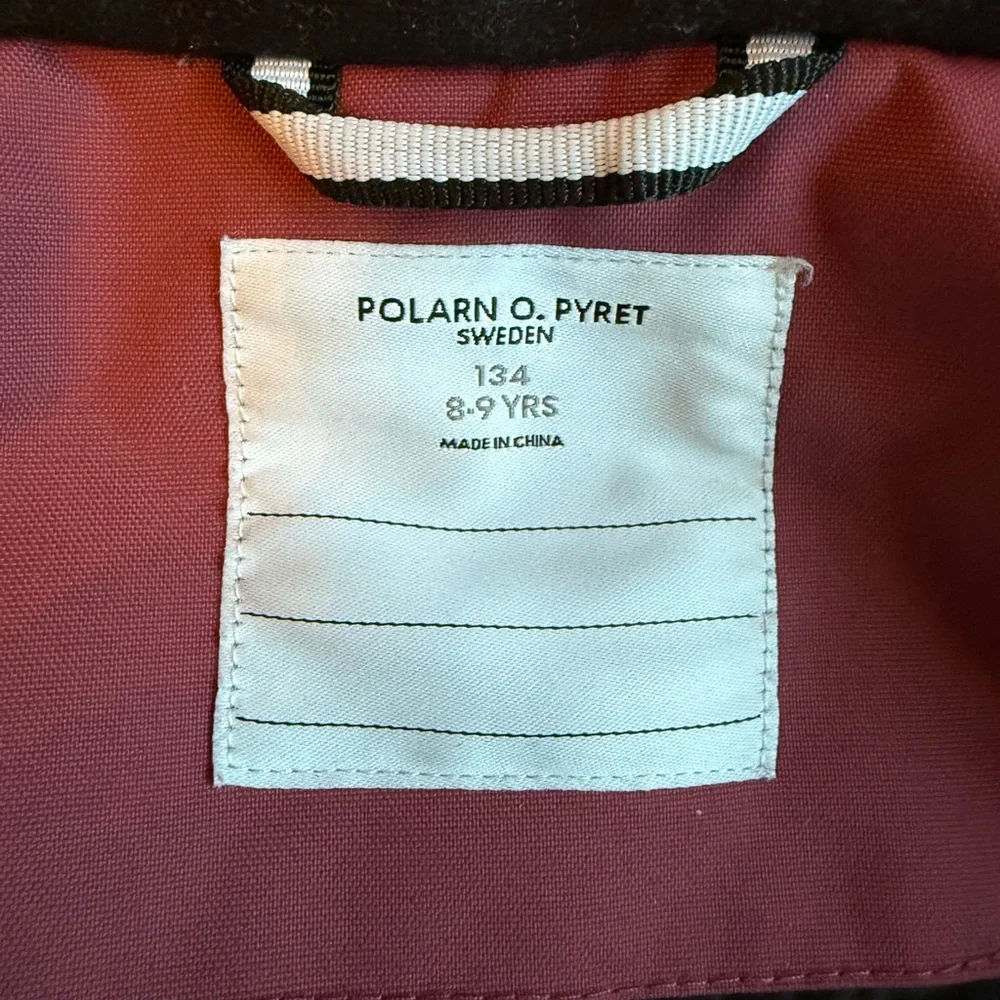 Polarn O. Pyret Rose Maroon Hooded Puffer Jacket